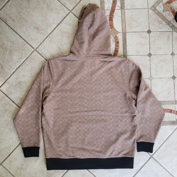 COACH SIGNATURE REXY HOODIE:NWT KHAKI MEDIUM CF608 - Picture 11 of 13
